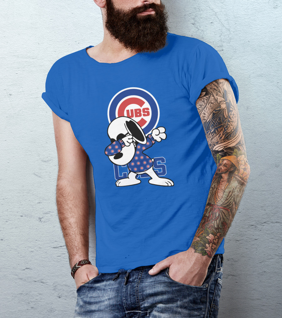Chicago Cubs Snoopy Dabbing T-Shirt
