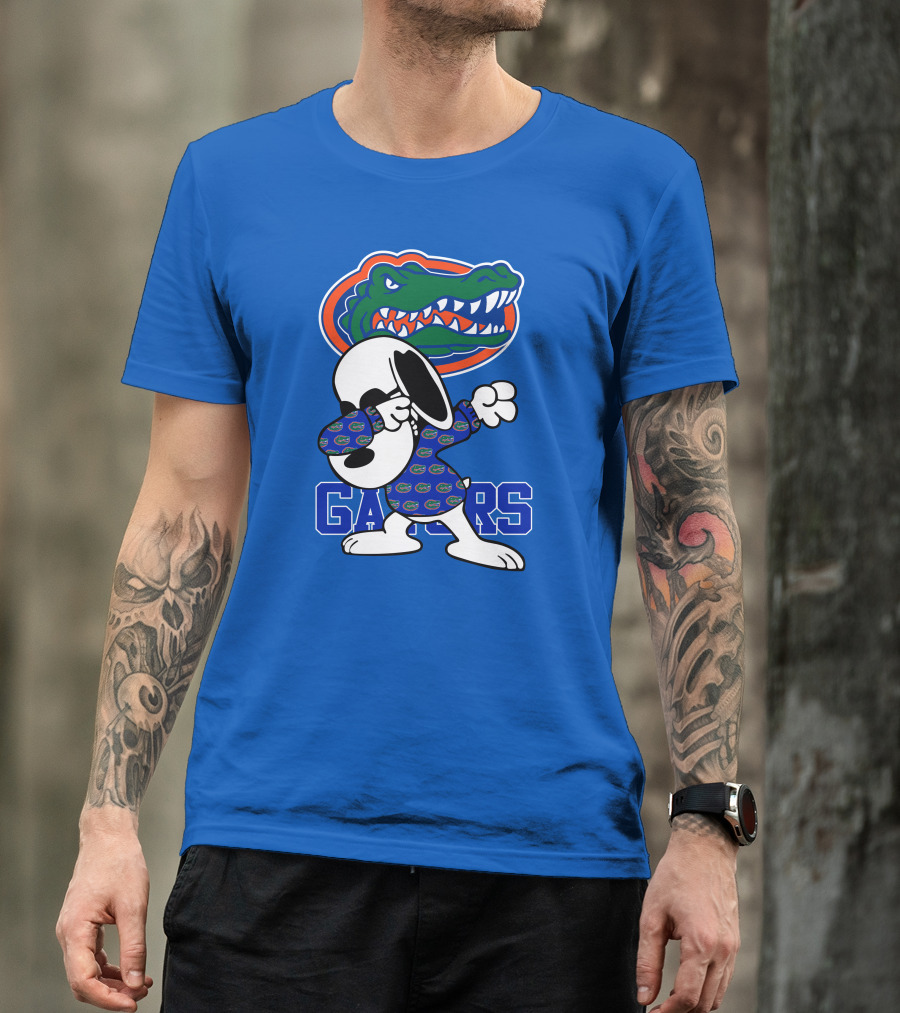 Florida Gators Snoopy Dabbing Alligator T-Shirt