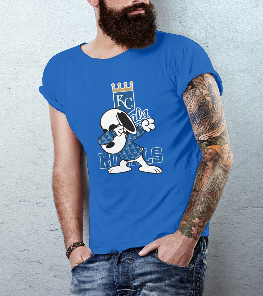 KC Royals Snoopy Dabbing Royals T-Shirt