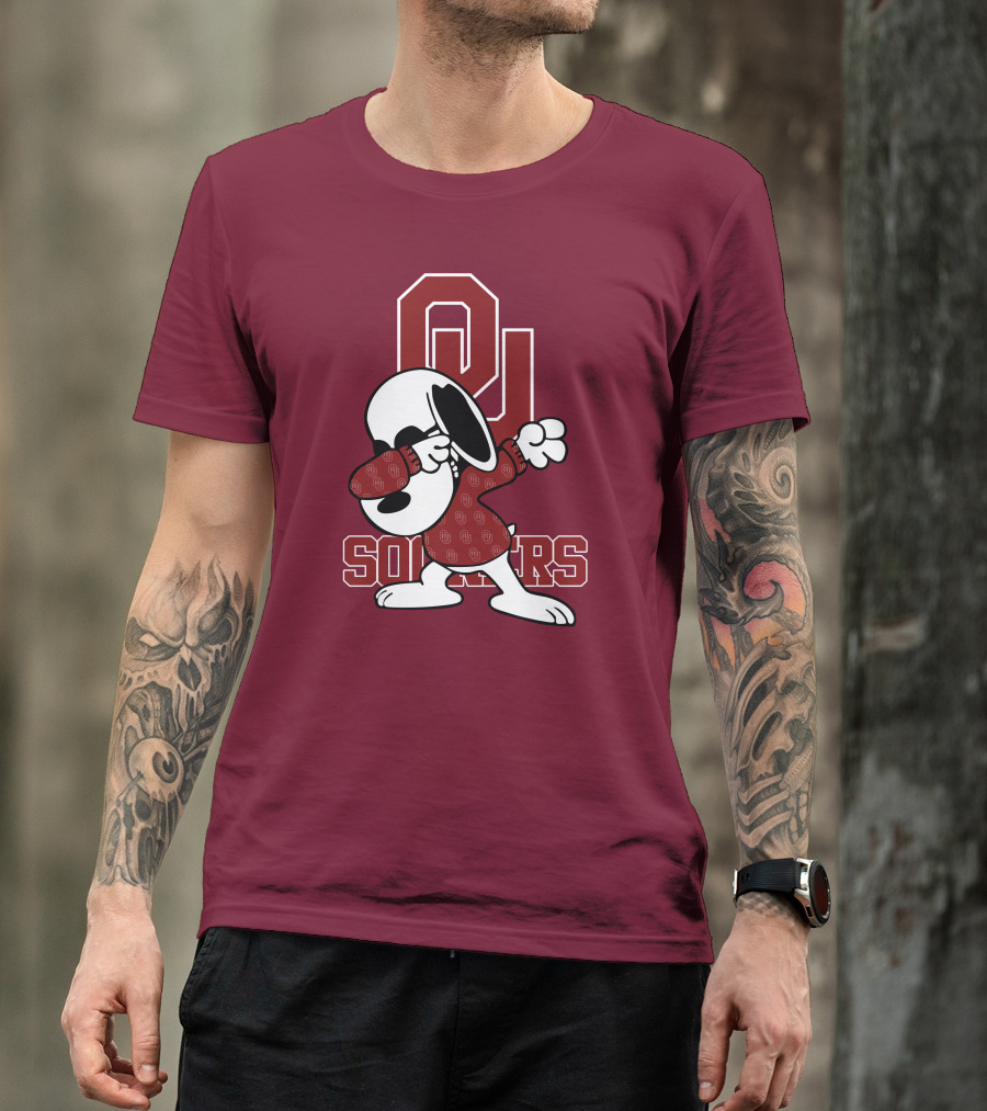 OU Sooners Snoopy Dabbing T-Shirt
