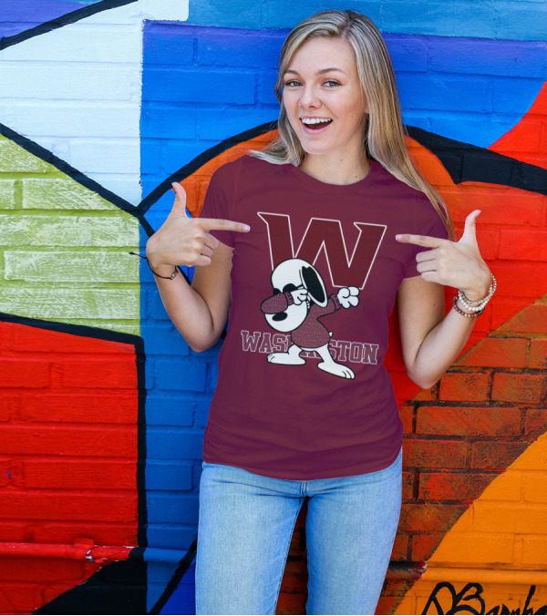 Washington Snoopy Dabbing With W T-Shirt