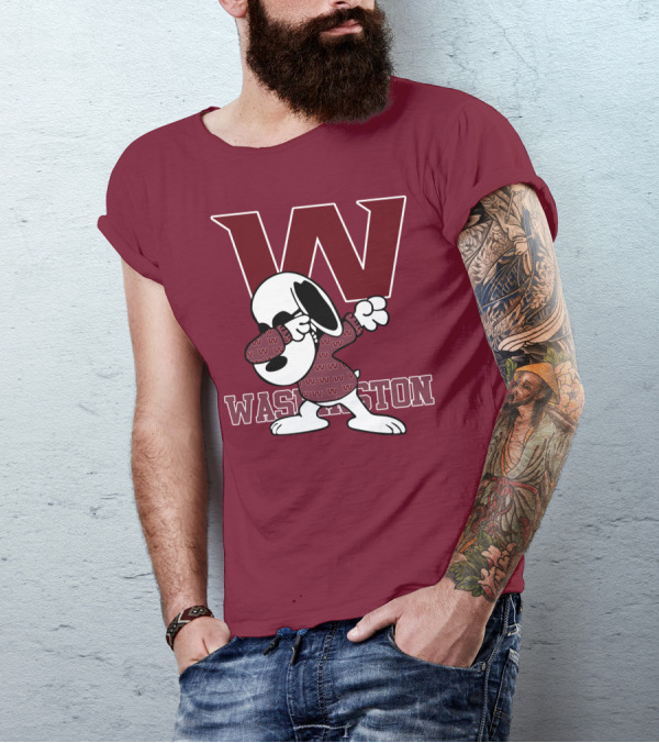 Washington Snoopy Dabbing With W T-Shirt
