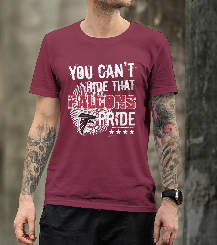 You Can't Hide That Falcons Pride With Atlanta Logo And Stars T-Shirt