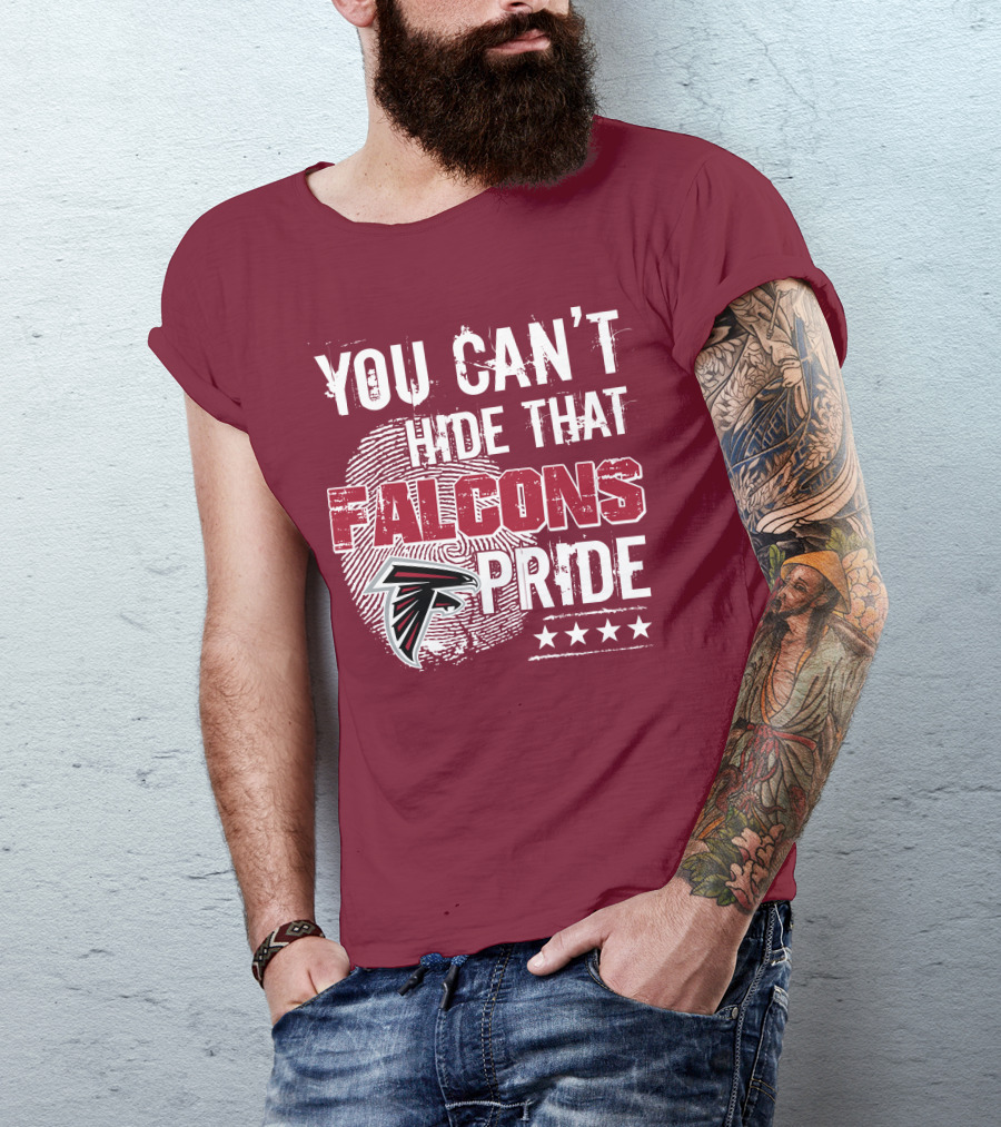 You Can't Hide That Falcons Pride With Atlanta Logo And Stars T-Shirt