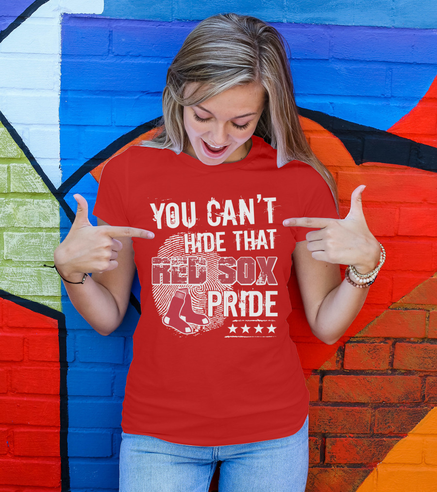 You Can't Hide That Red Sox Pride With Sock And Stars T-Shirt