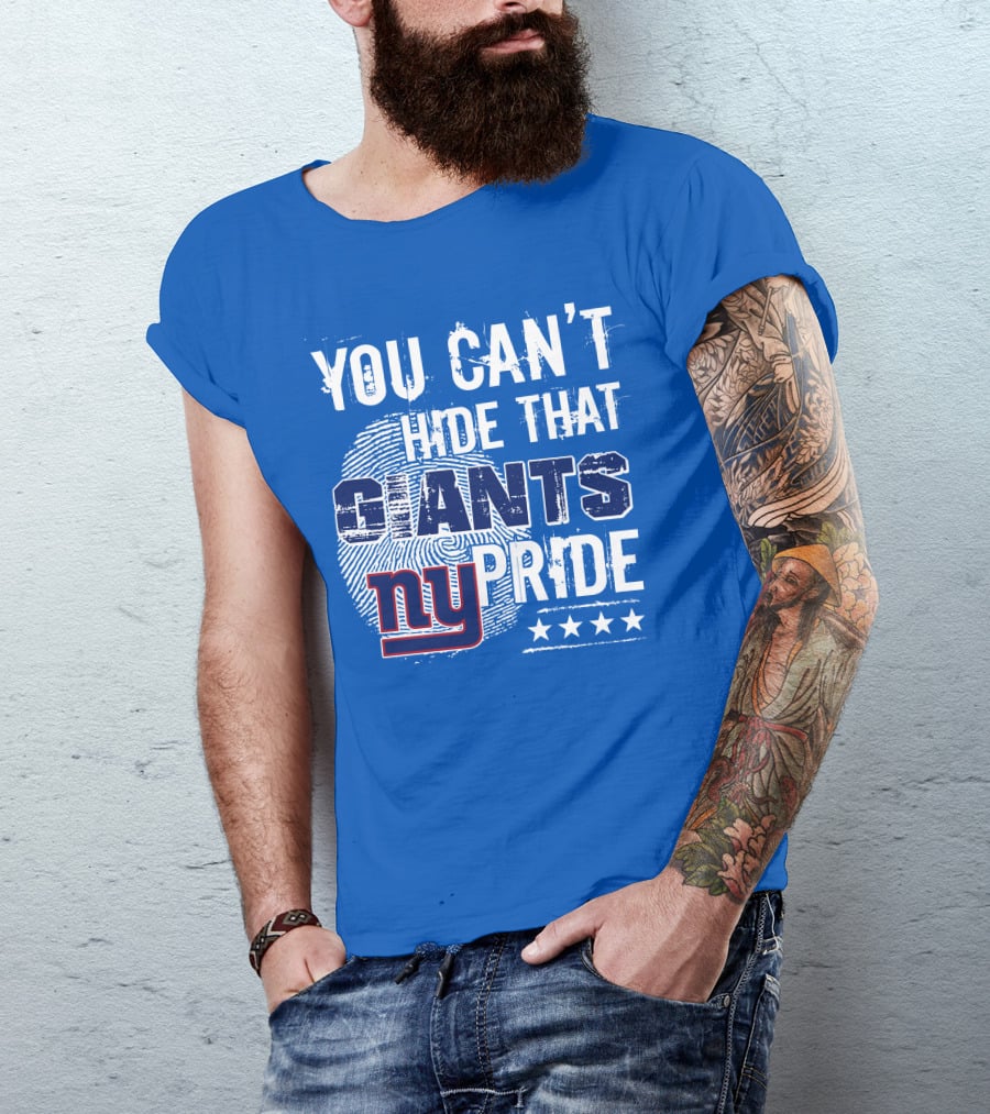 You Can't Hide That New York Giants Pride Ny Logo Stars T-Shirt