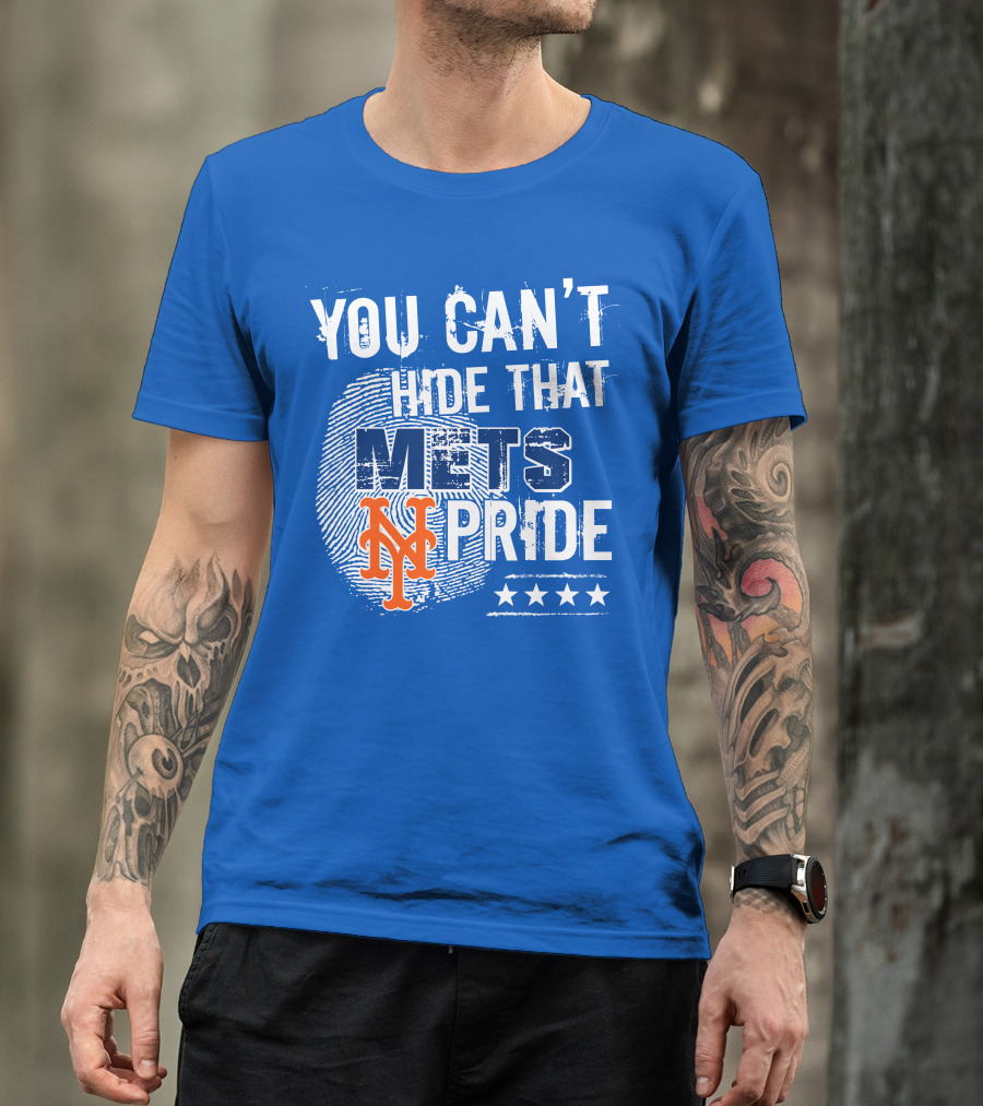 You Can't Hide That Mets Pride With New York Mets Logo And Stars T-Shirt