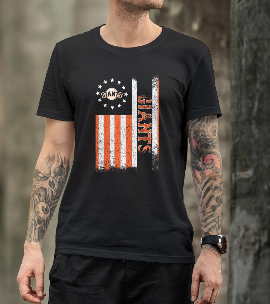 San Francisco Giants American Flag Themed Giants Stars And Stripes T-Shirt