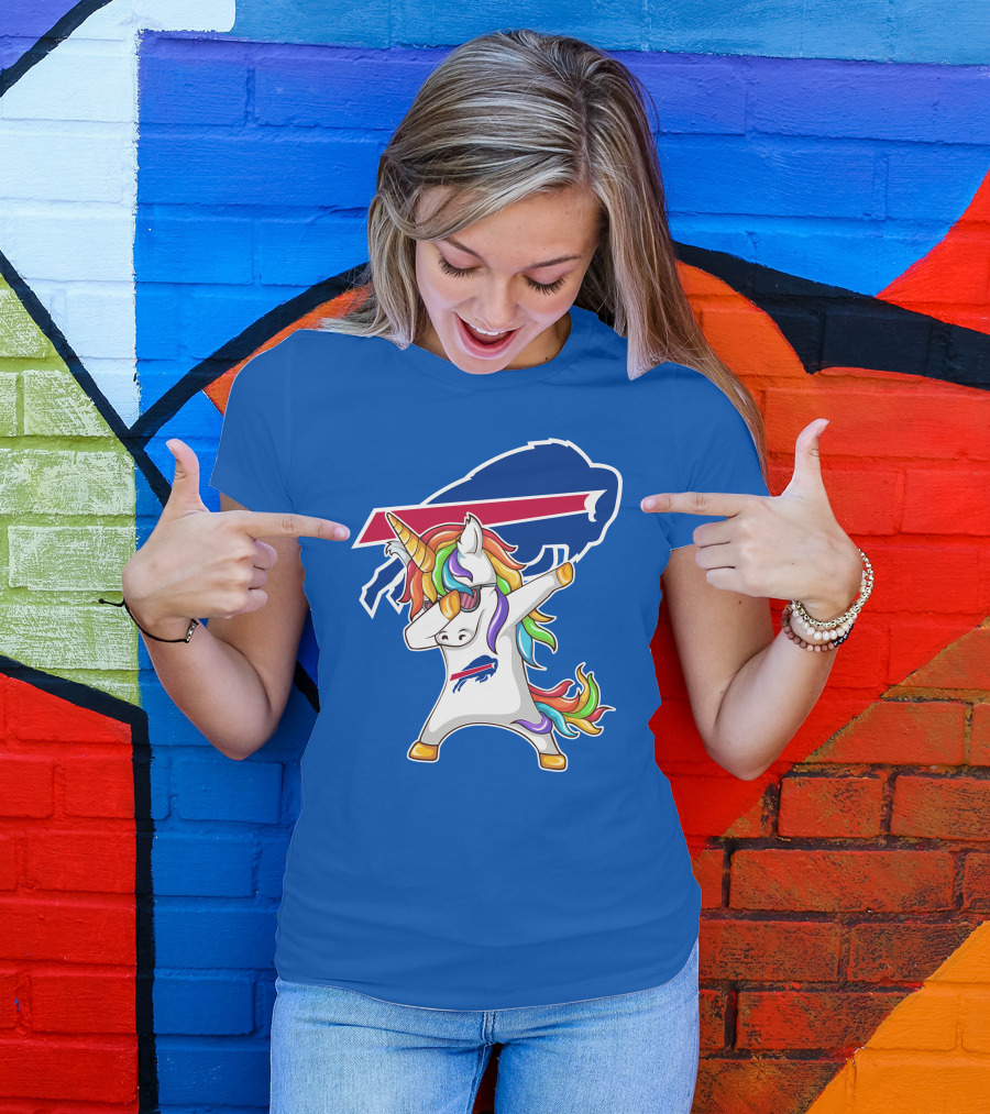 Buffalo Bills Unicorn Dabbing NFL Fan T-Shirt