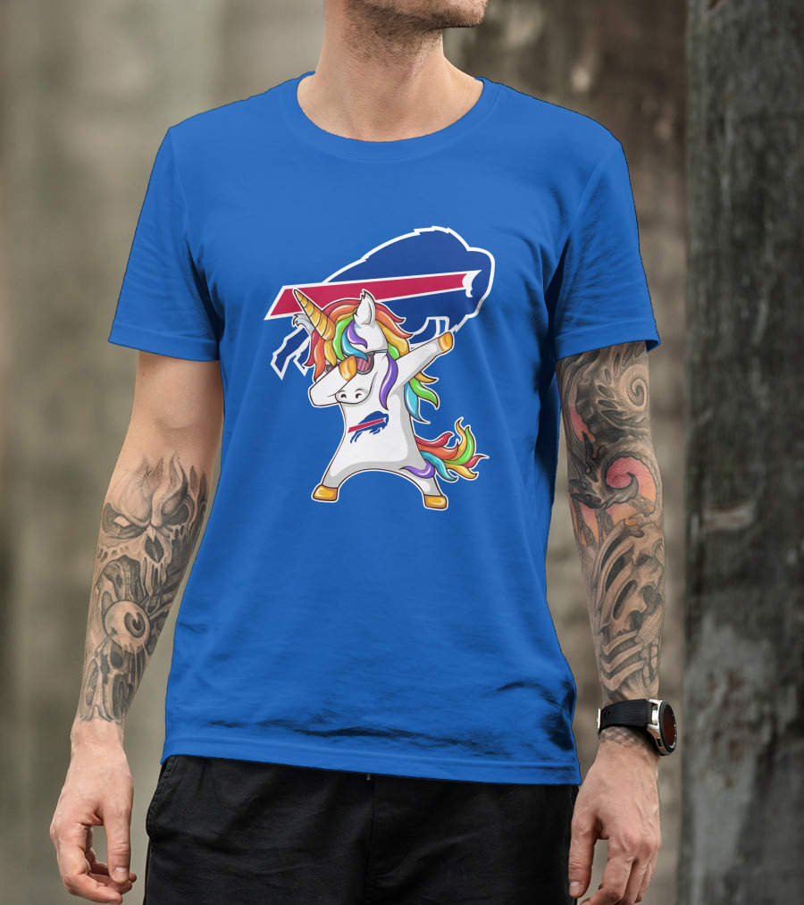 Buffalo Bills Unicorn Dabbing NFL Fan T-Shirt
