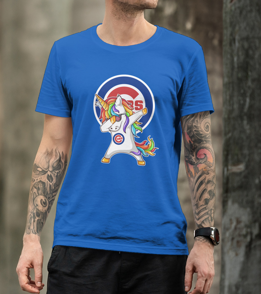 Chicago Cubs Unicorn Dabbing T-Shirt