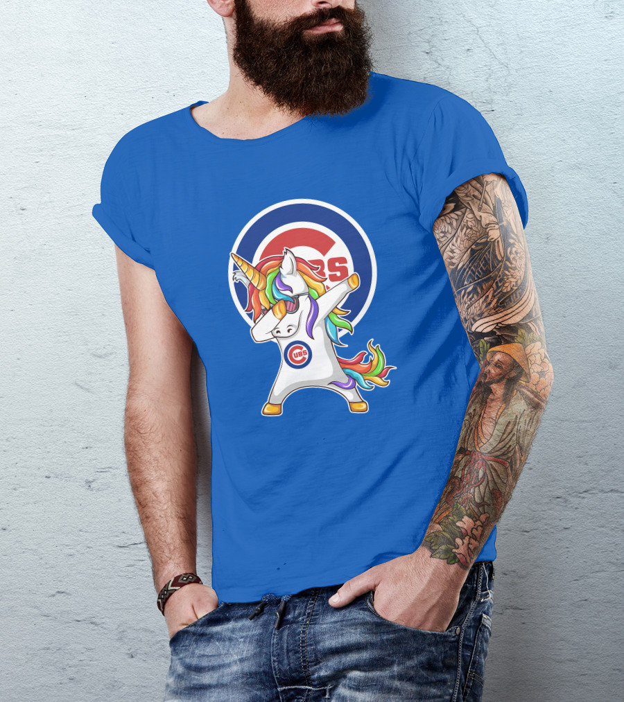 Chicago Cubs Unicorn Dabbing T-Shirt