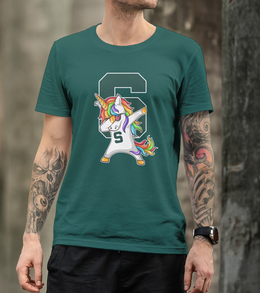 Michigan State Spartans Unicorn Dabbing S T-Shirt