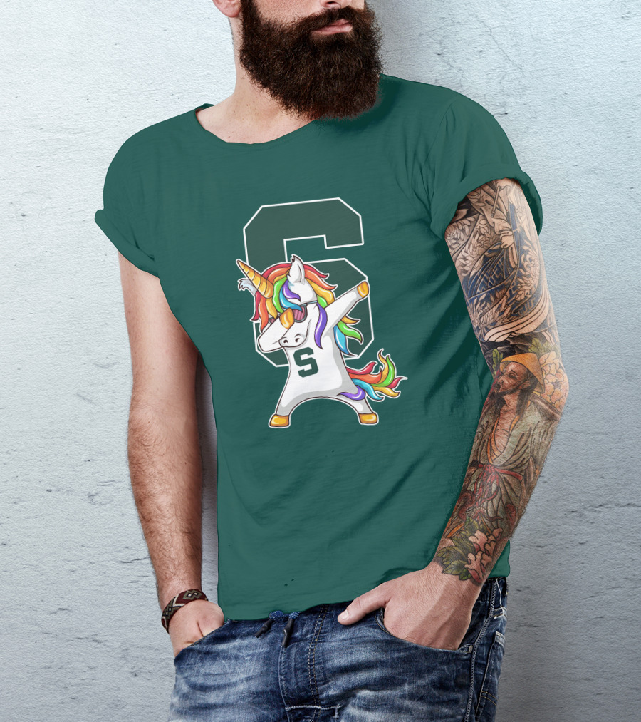 Michigan State Spartans Unicorn Dabbing S T-Shirt