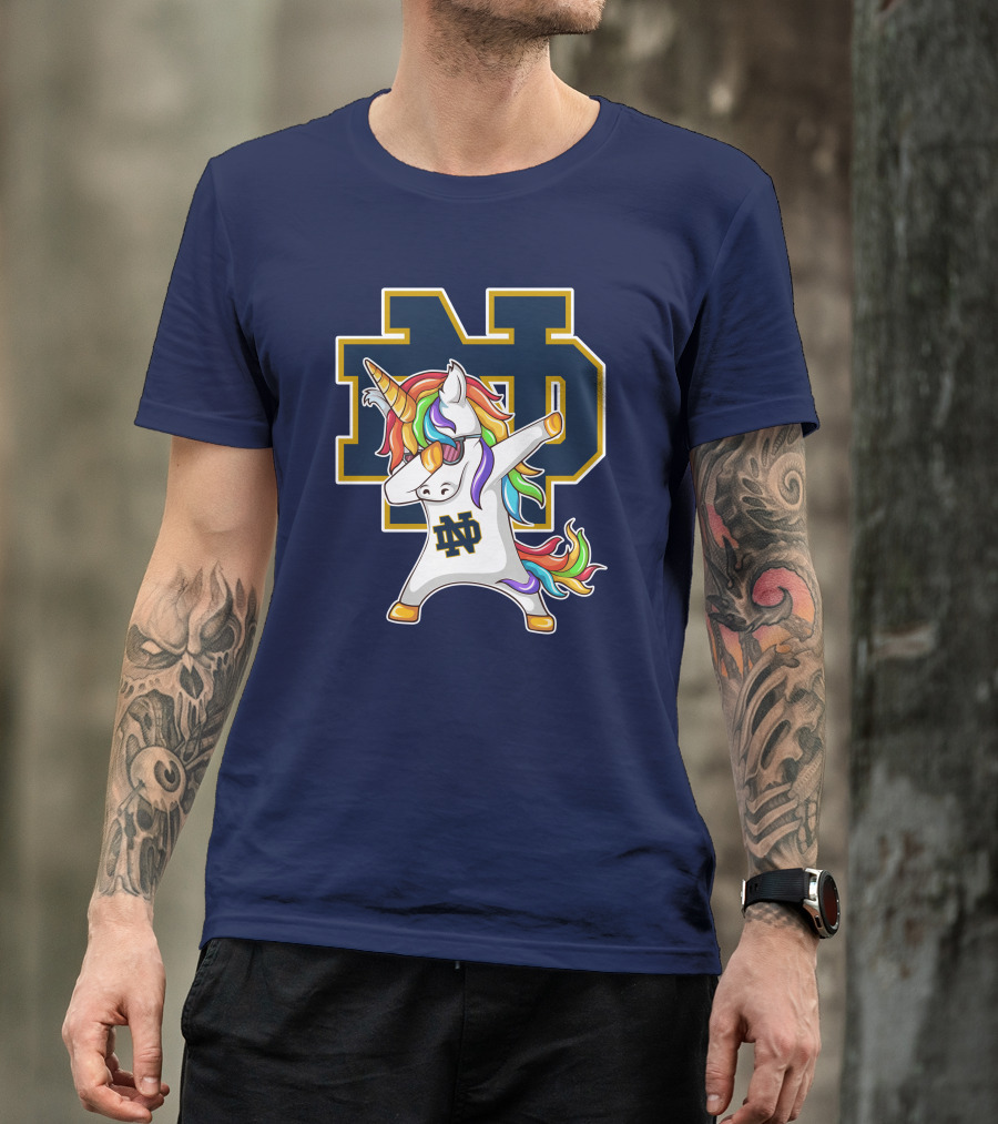 Notre Dame Fighting Irish Dab Unicorn ND T-Shirt