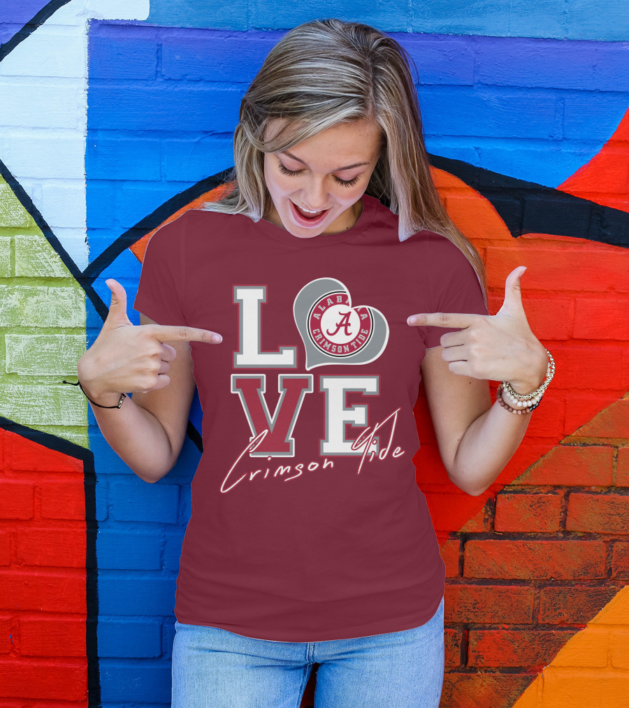 LOVE Alabama Crimson Tide T-Shirt