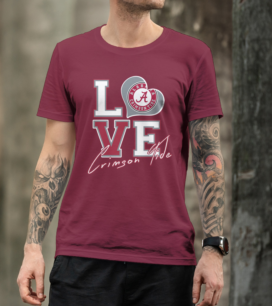 LOVE Alabama Crimson Tide T-Shirt