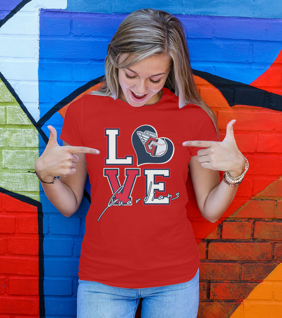 LOVE Guardians Baseball Heart T-Shirt