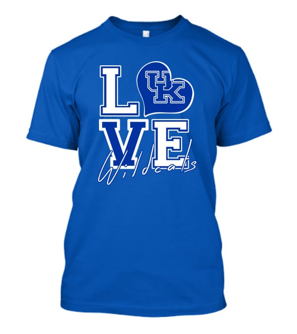 LOVE Kentucky Wildcats UK Heart Wildcats T-Shirt