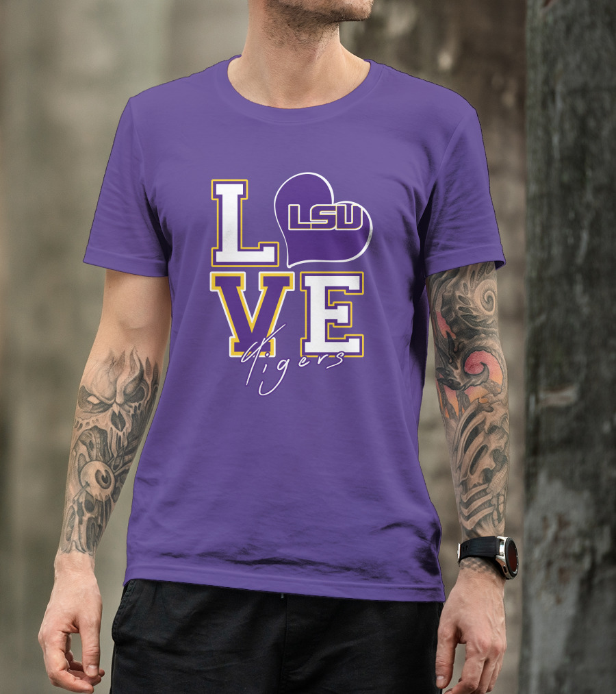 LOVE LSU Tigers T-Shirt
