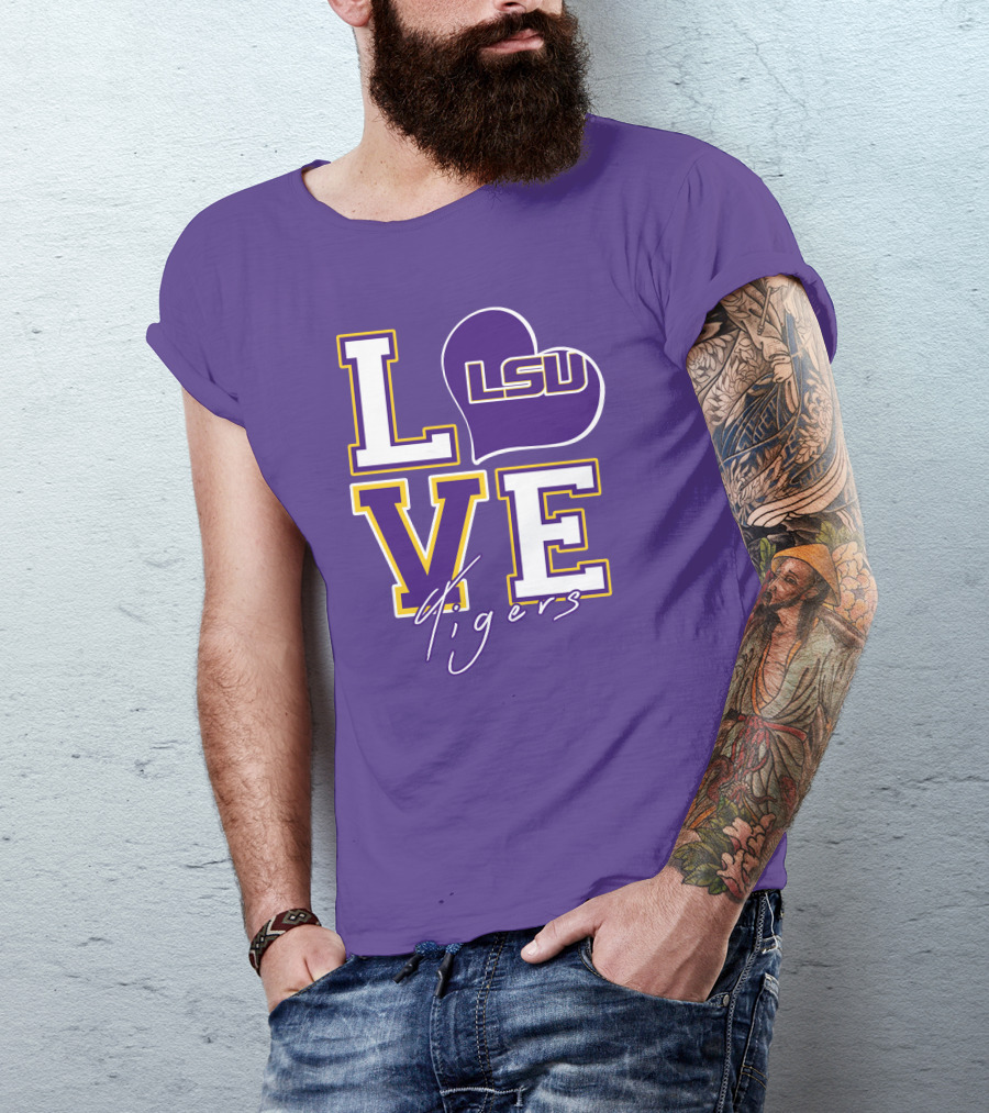 LOVE LSU Tigers T-Shirt