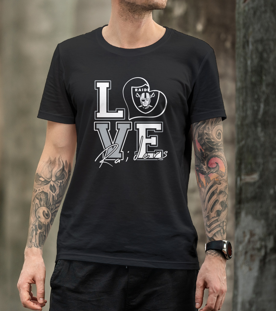 Love Raiders Heart Logo Las Vegas T-Shirt