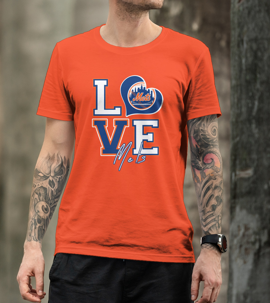 LOVE Mets New York Skyline T-Shirt