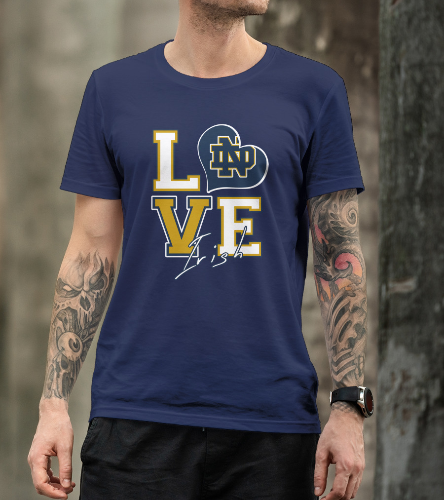 LOVE Notre Dame Irish ND T-Shirt