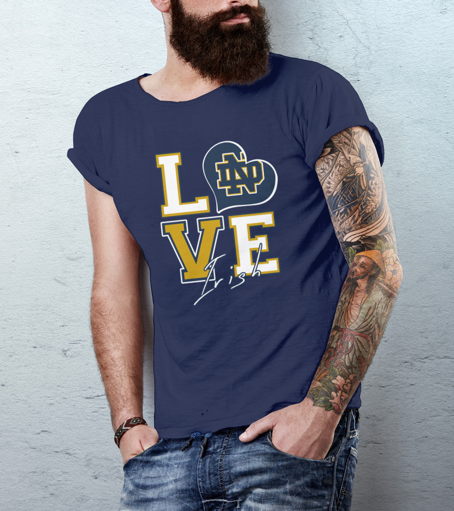 LOVE Notre Dame Irish ND T-Shirt
