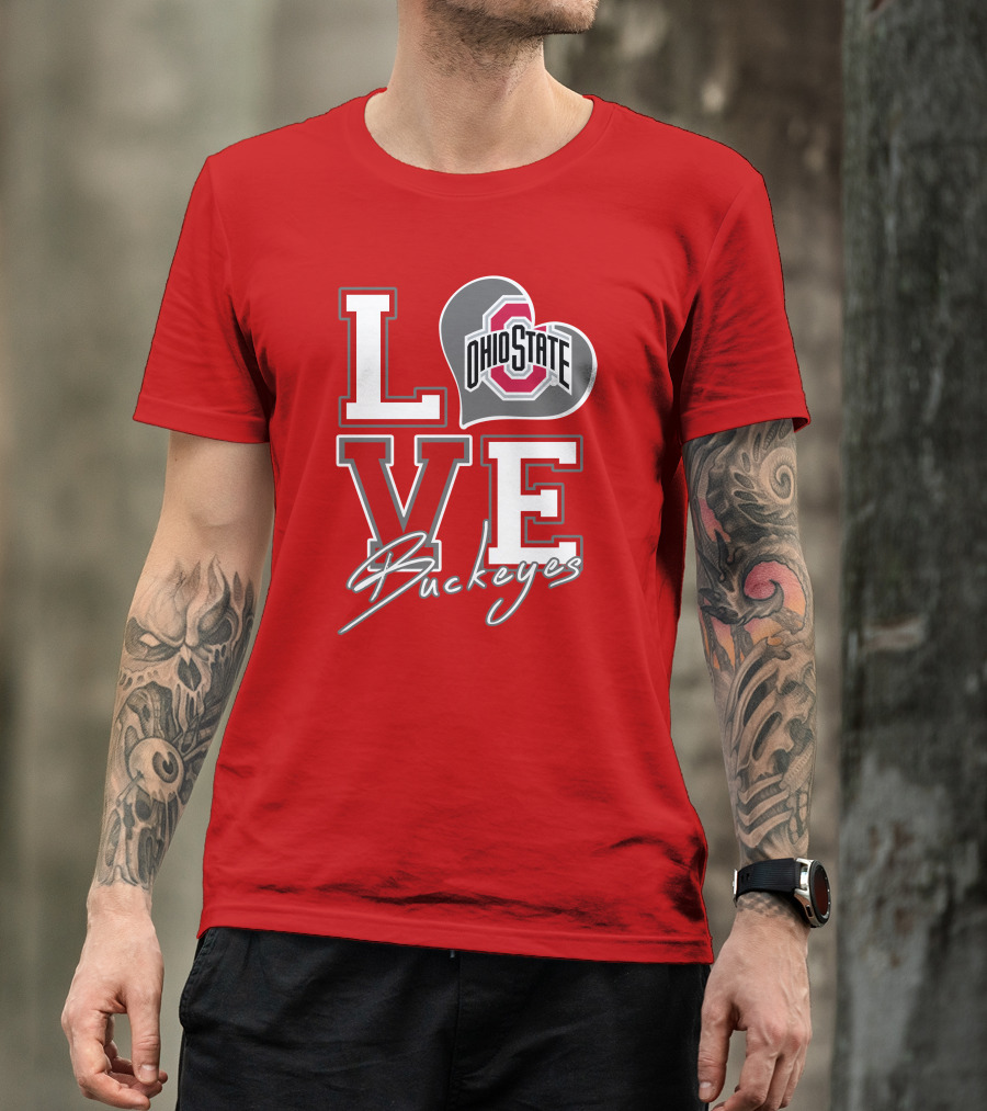 LOVE Ohio State Buckeyes T-Shirt