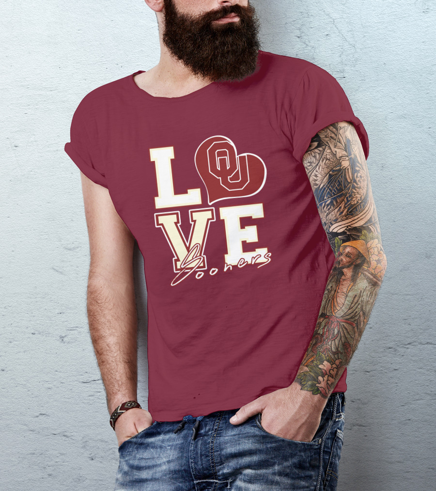 Love OU Heart Sooners T-Shirt