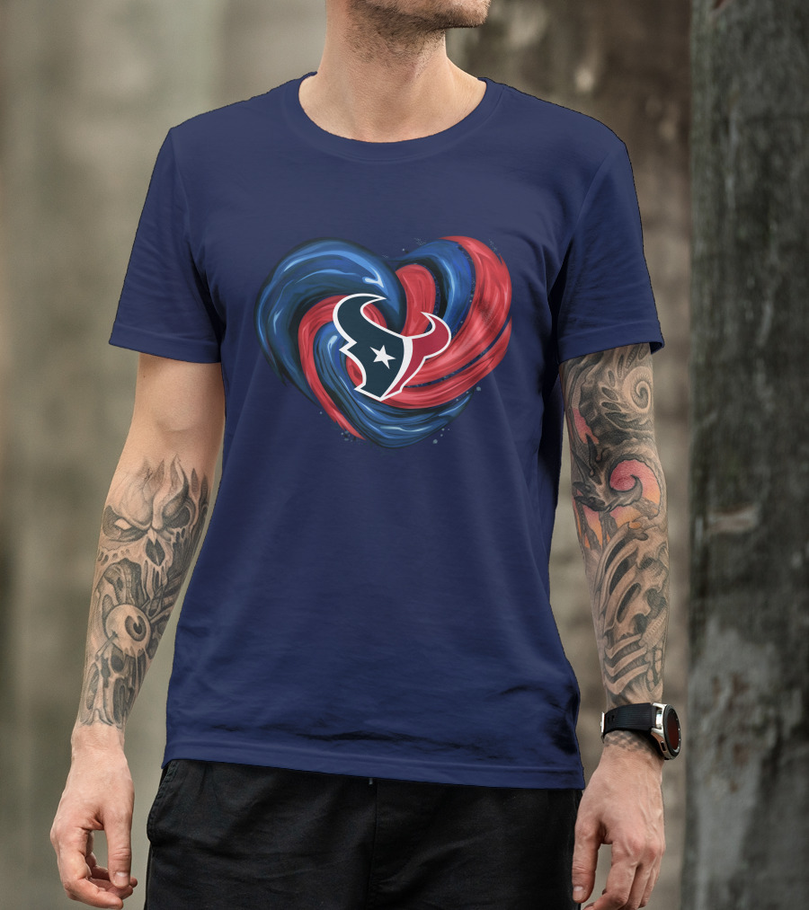 Houston Texans Tornado Heart T-Shirt