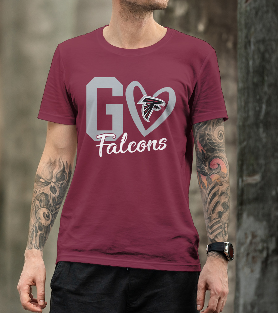 Go Falcons Heart T-Shirt