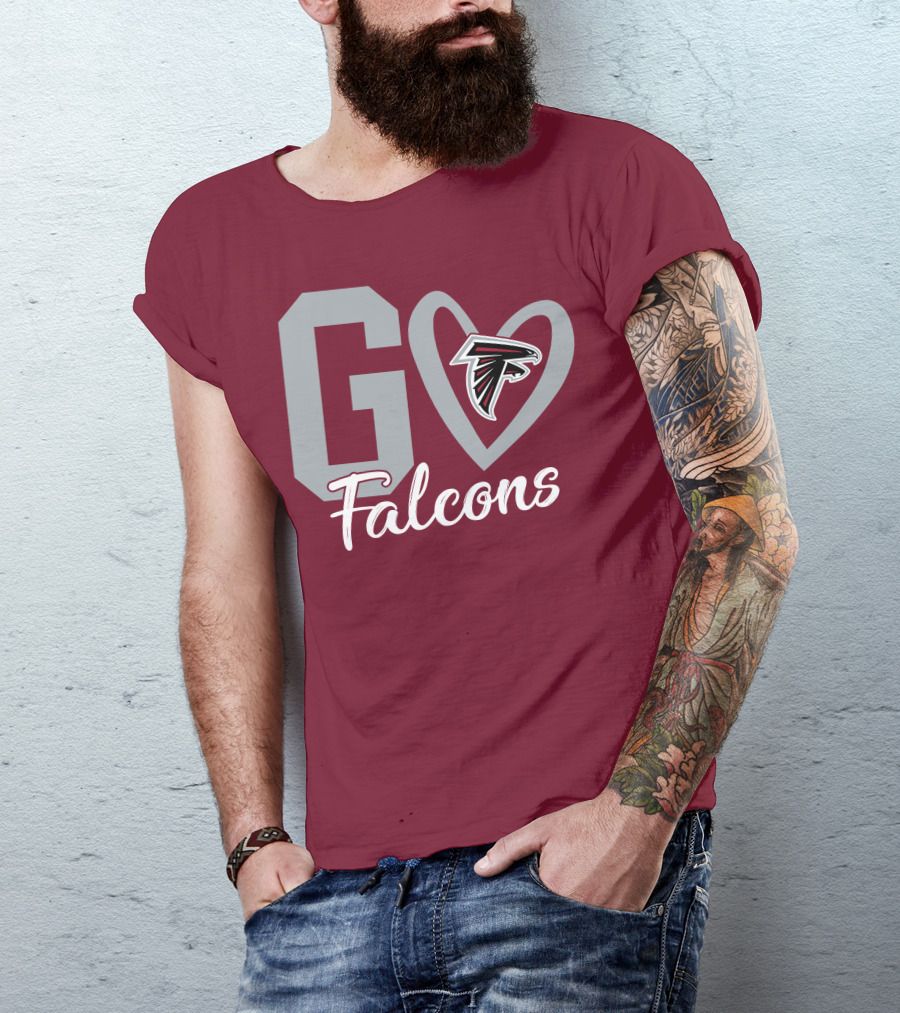 Go Falcons Heart T-Shirt