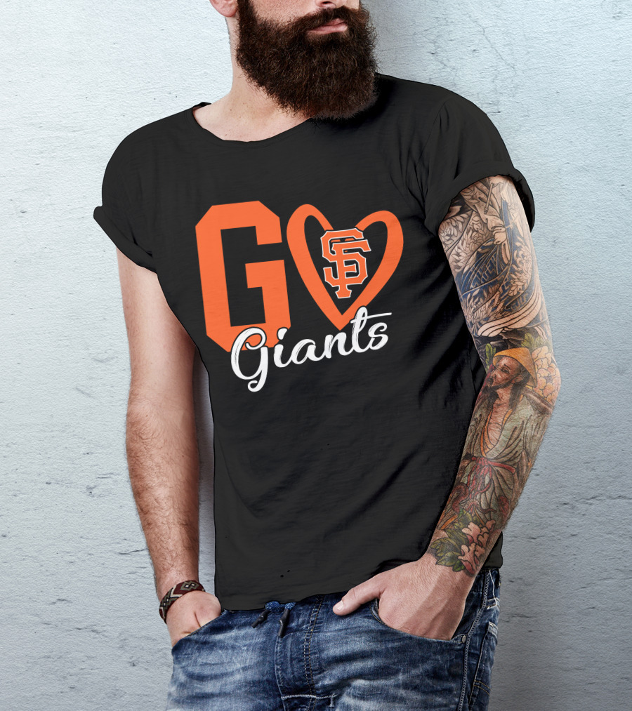 Go Giants SF Heart T-Shirt