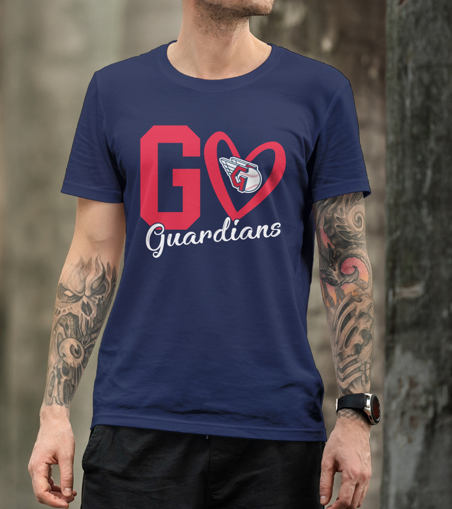 Go Guardians Baseball Heart Winged T-Shirt