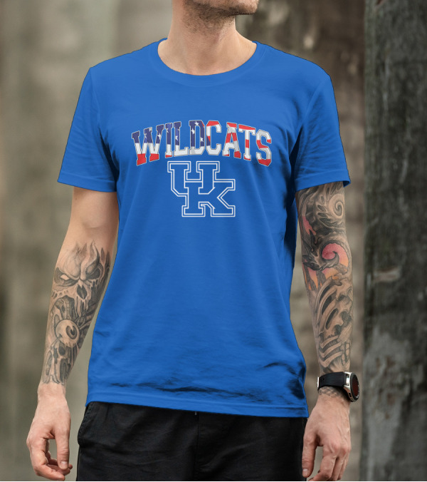 WILDCATS UK American Flag T-Shirt