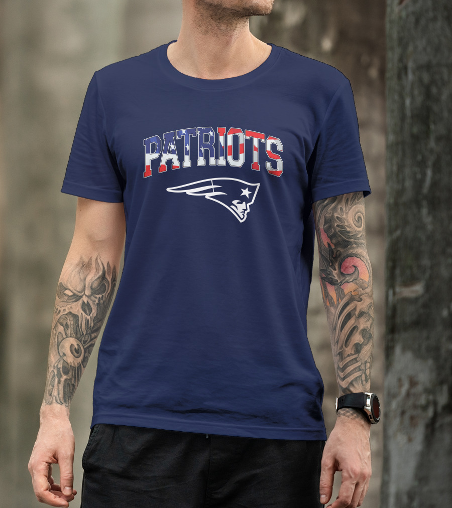Patriots American Flag New England Patriots T-Shirt