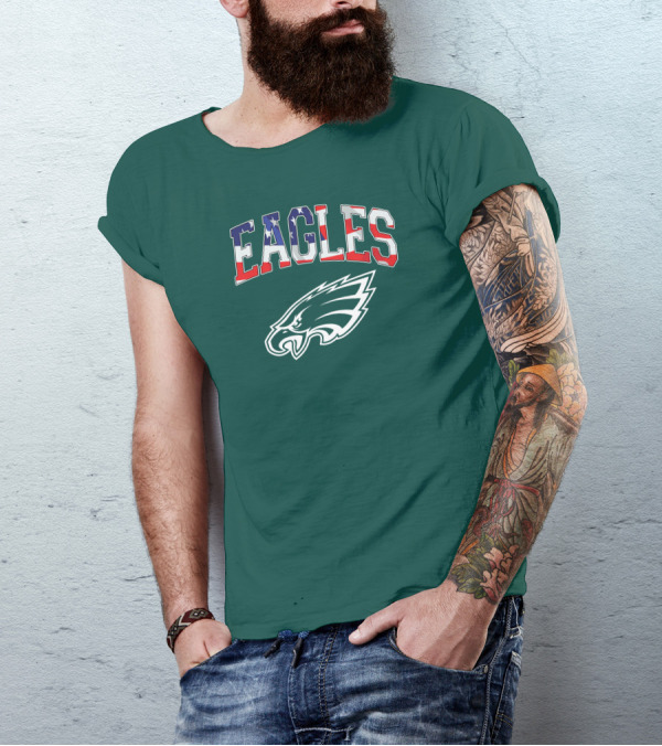 Eagles American Flag Philadelphia T-Shirt
