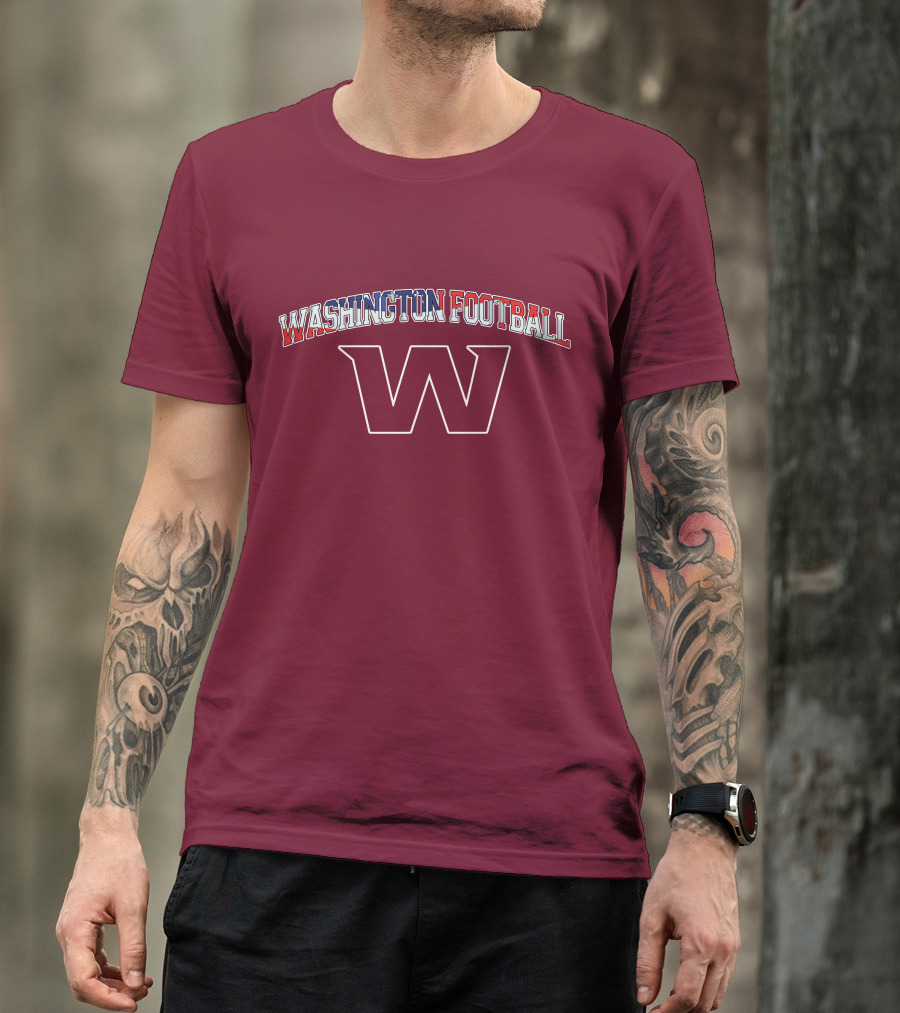Washington Football American Flag W T-Shirt