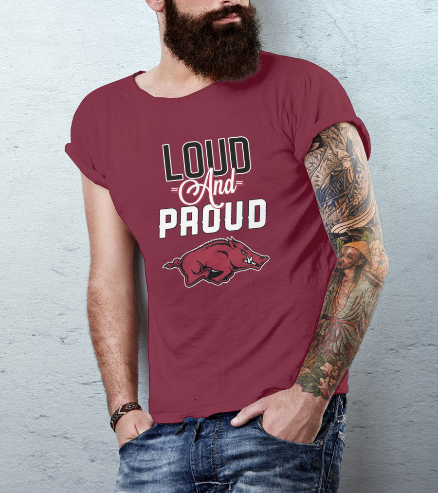 Arkansas Razorbacks Loud And Proud Wild Hog T-Shirt