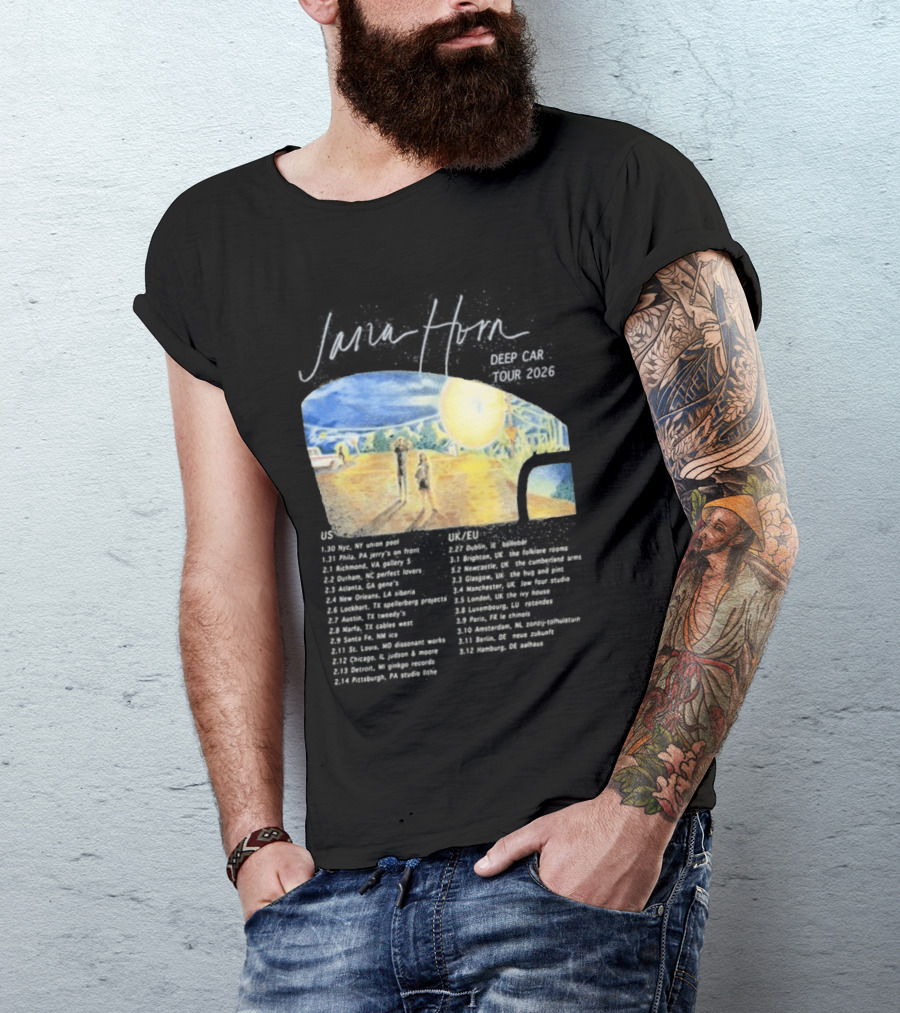 Jana Horn Deep Car Tour 2026 Dates Texas Sun T-Shirt