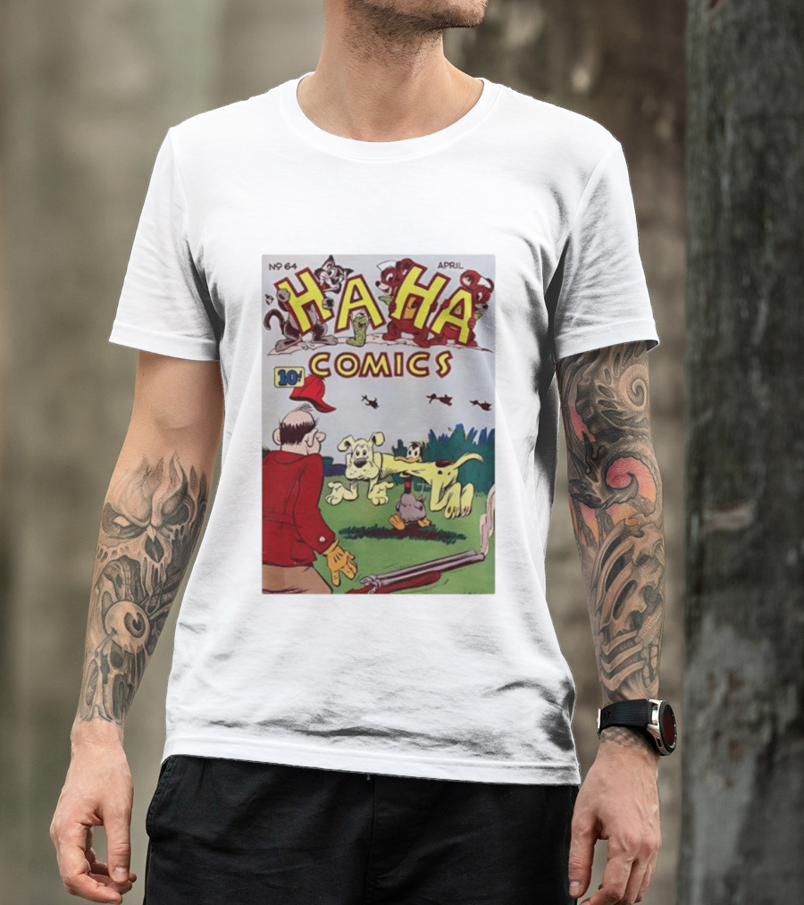 Ha Ha Comics No 64 April 10 Cent Vintage Cover T-Shirt