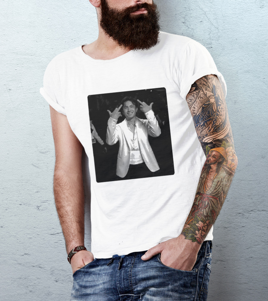 Hudson Williams Glambot Heated Rivalry Jacket Gesture T-Shirt