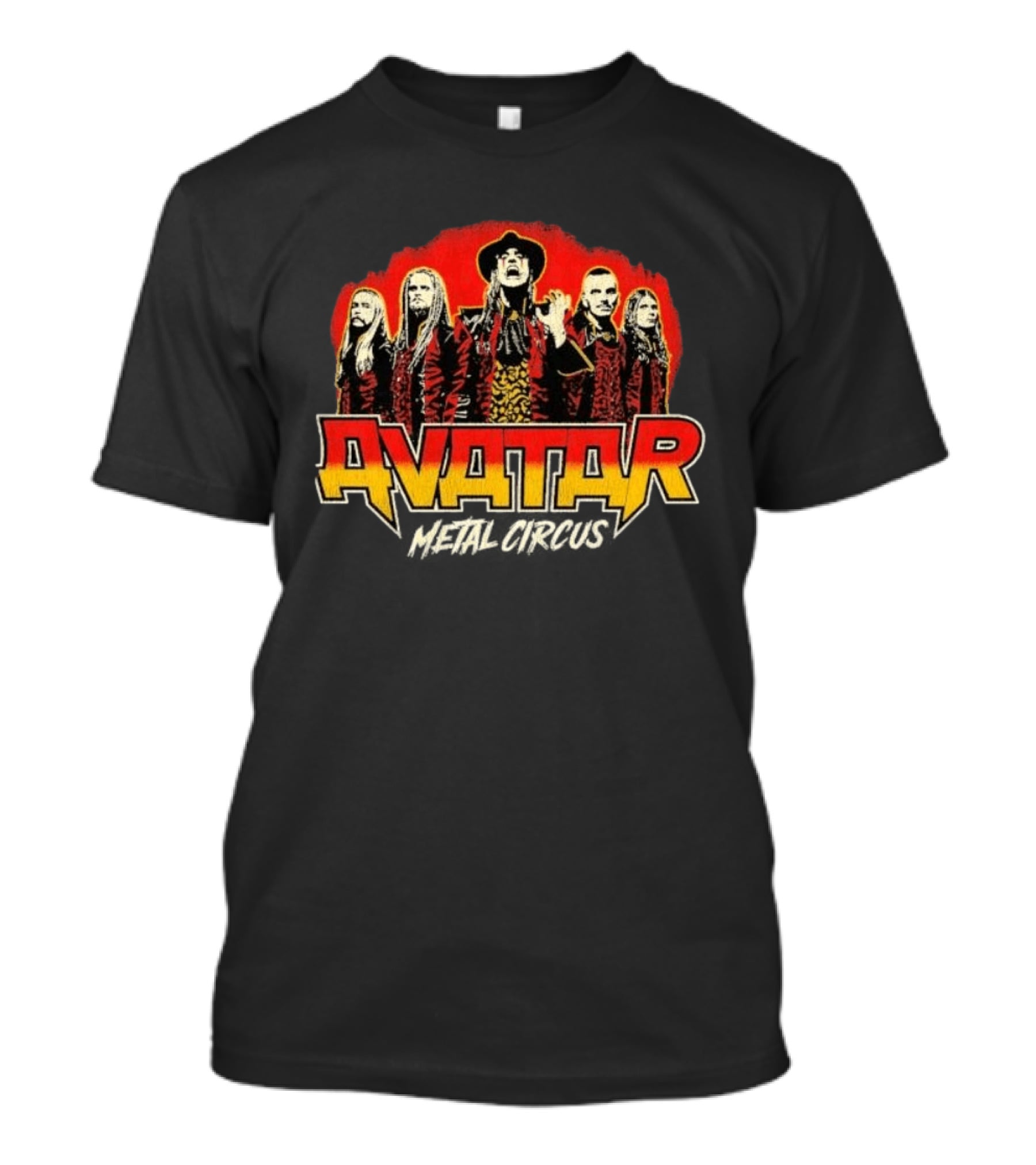 Avatar Metal Circus Band Red Yellow Outfit Ensemble T-Shirt