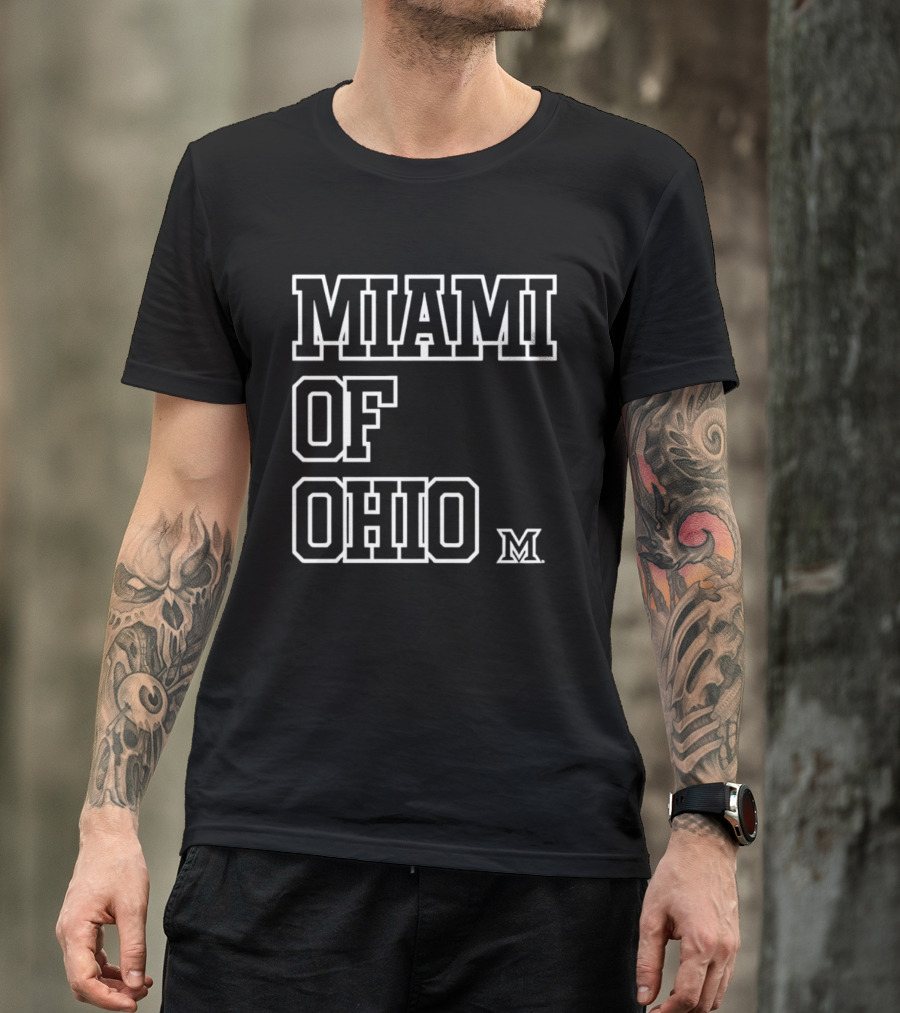 Miami RedHawks Miami Of Ohio M Logo XXL T-Shirt