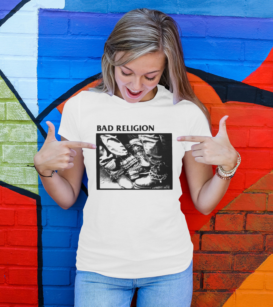Bad Religion 80 85 Tour Punk Boots Denim Chains 2026 T-Shirt