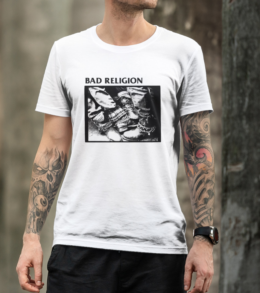 Bad Religion 80 85 Tour Punk Boots Denim Chains 2026 T-Shirt