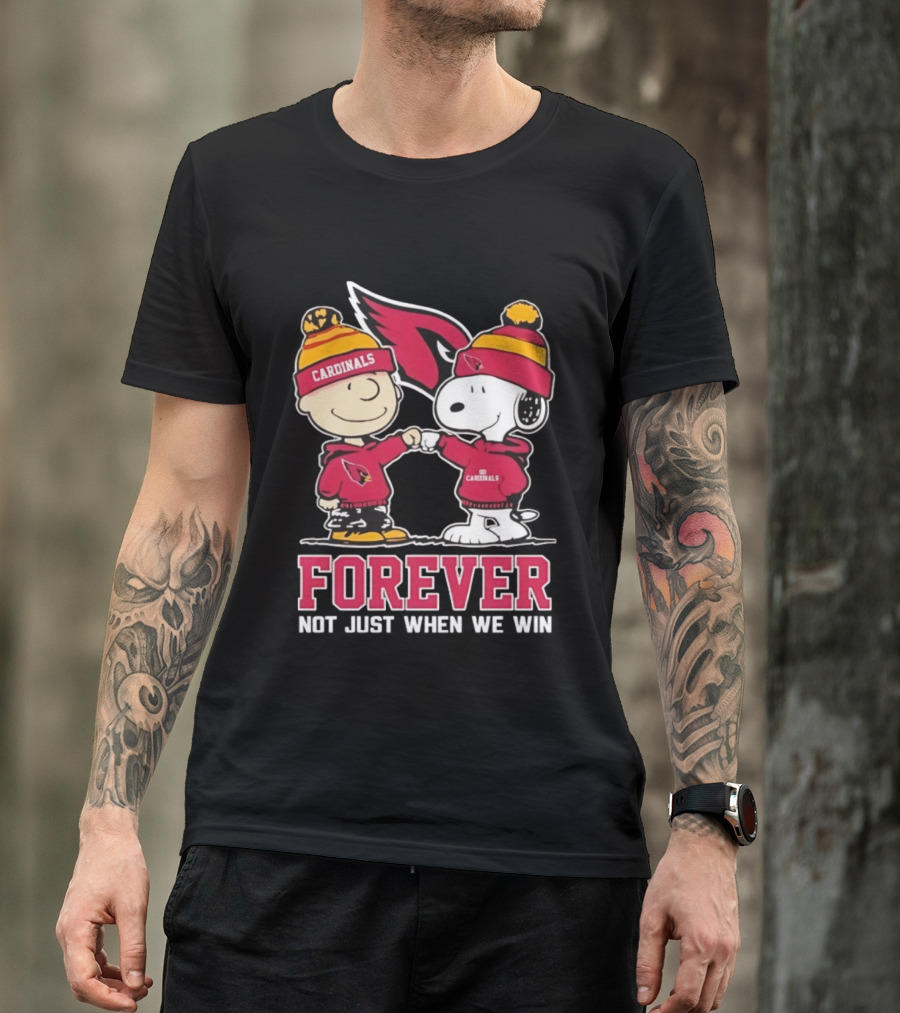 Peanut Snoopy Charlie Brown Cardinals Forever Not Just When We Win T-Shirt