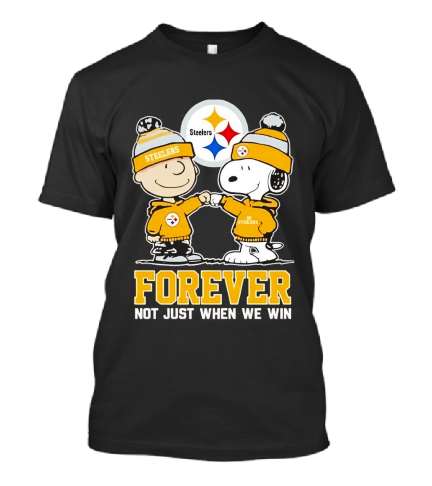 Peanut Snoopy Charlie Brown Steelers Forever Not Just When We Win T-Shirt